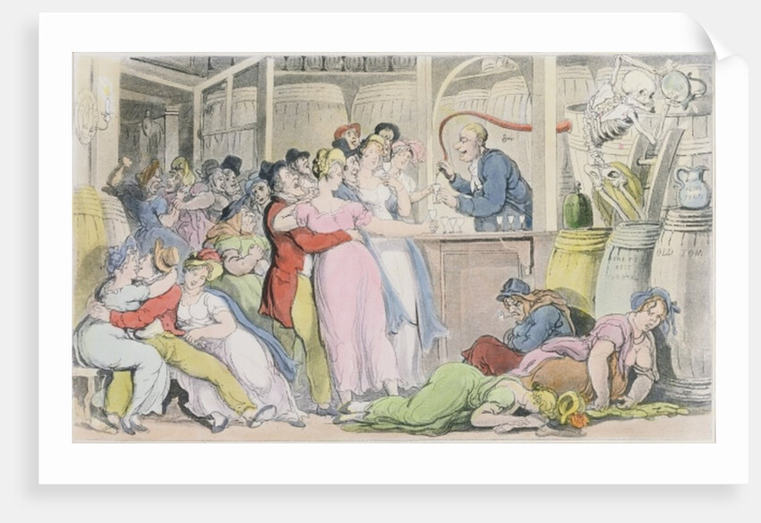 Illustration from 'The English Dance of Death' by William Combe, 1815 by Thomas Rowlandson