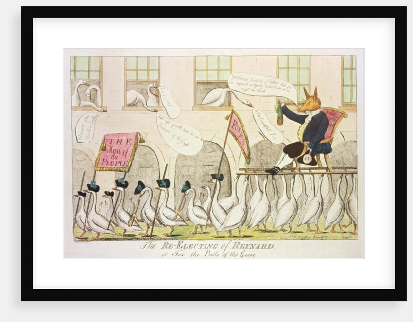 The Re-Electing of Reynard, or Fox the Pride of the Geese, 1783 by English School