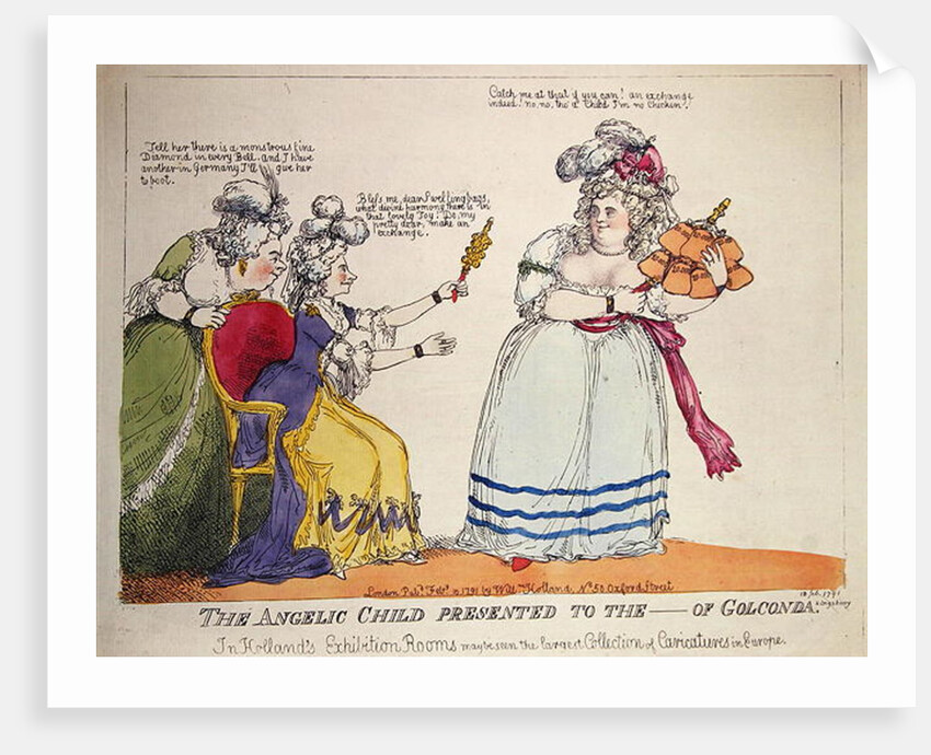 The Angelic Child Presented to the ----- of Golconda, 1791 by English School