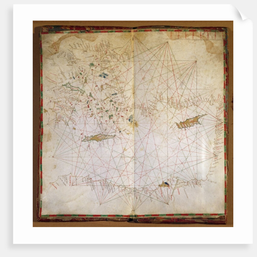 Map of the Eastern Mediterranean by Grazioso Benincasa