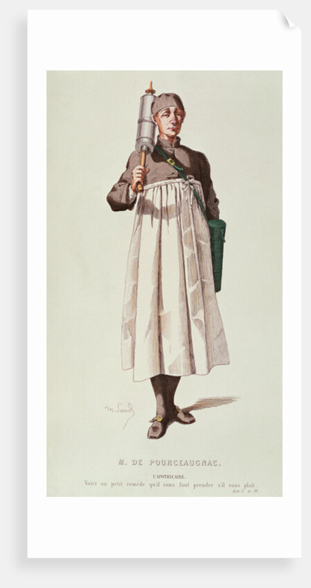 The Apothecary comes with a syringe for Monsieur de Pourceaugnac by Maurice Sands