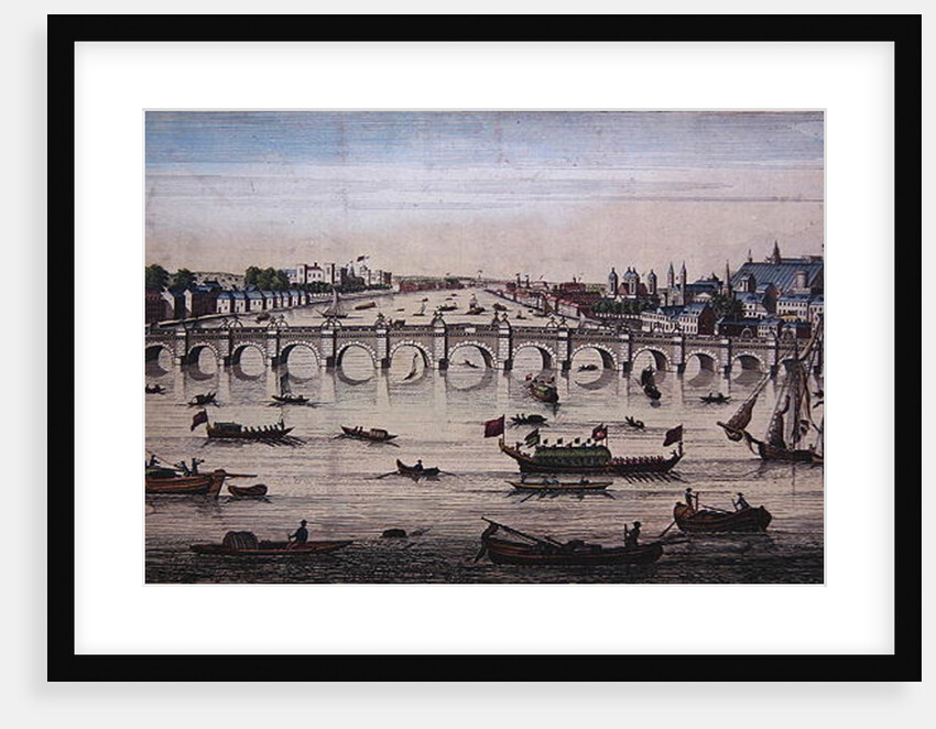 Westminster Bridge, looking westward. by John Boydell