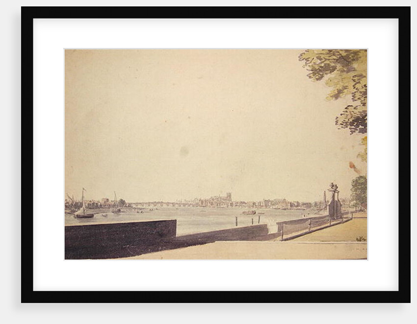 View from Somerset House Garden, looking towards Westminster Bridge, 1756 by Paul Sandby