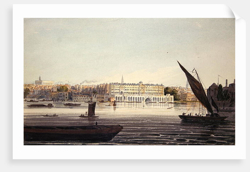 View of the River Front of New Somerset House by English School