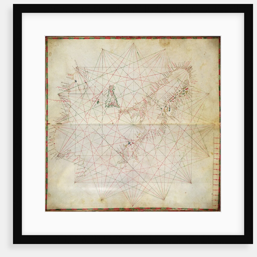 Map of the Adriatic Sea by Grazioso Benincasa