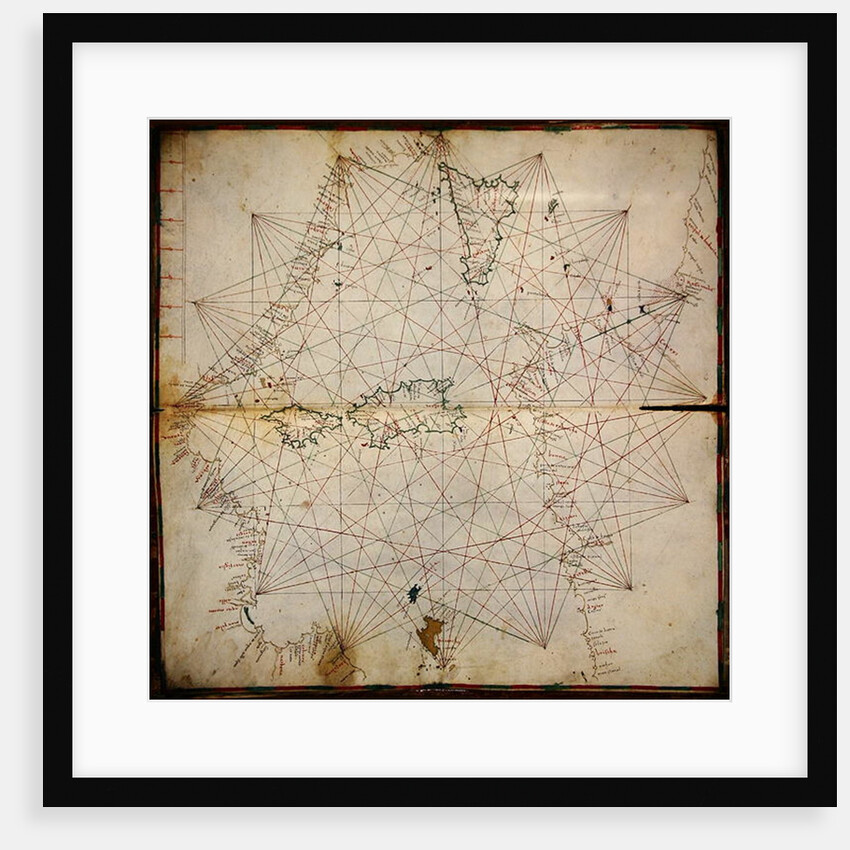 Map of the Central Mediterranean by Grazioso Benincasa