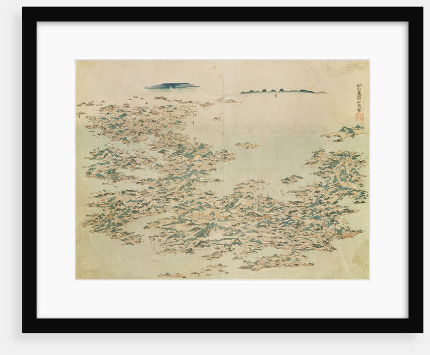 Aerial view of the Islands of Japan, c.1820 by Japanese School
