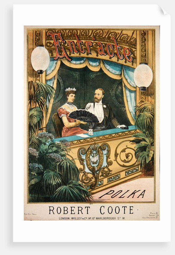 Entr'acte, Polka by Robert Coote by English School