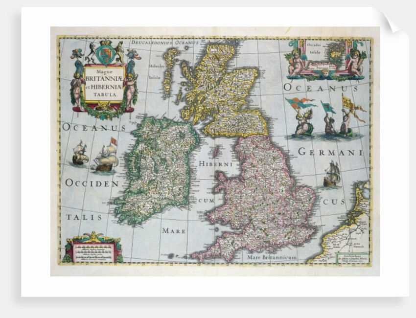Map of Britain, 1631 by English School