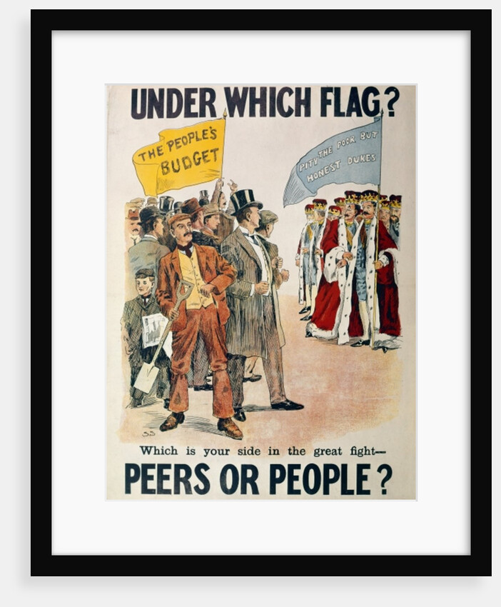 Liberal Party Poster for the British General Election of January 1910 by English School