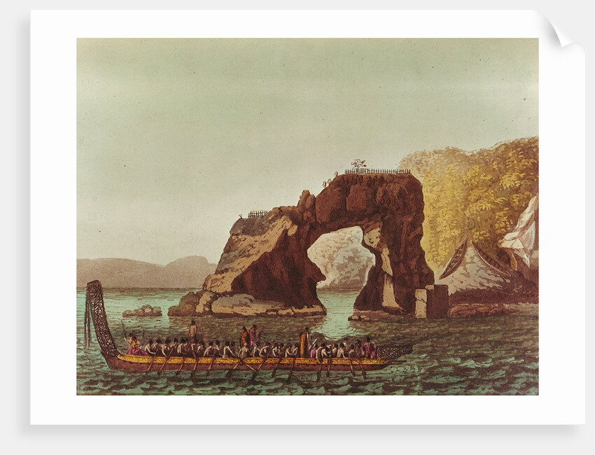 A Native Canoe by G. Castellini