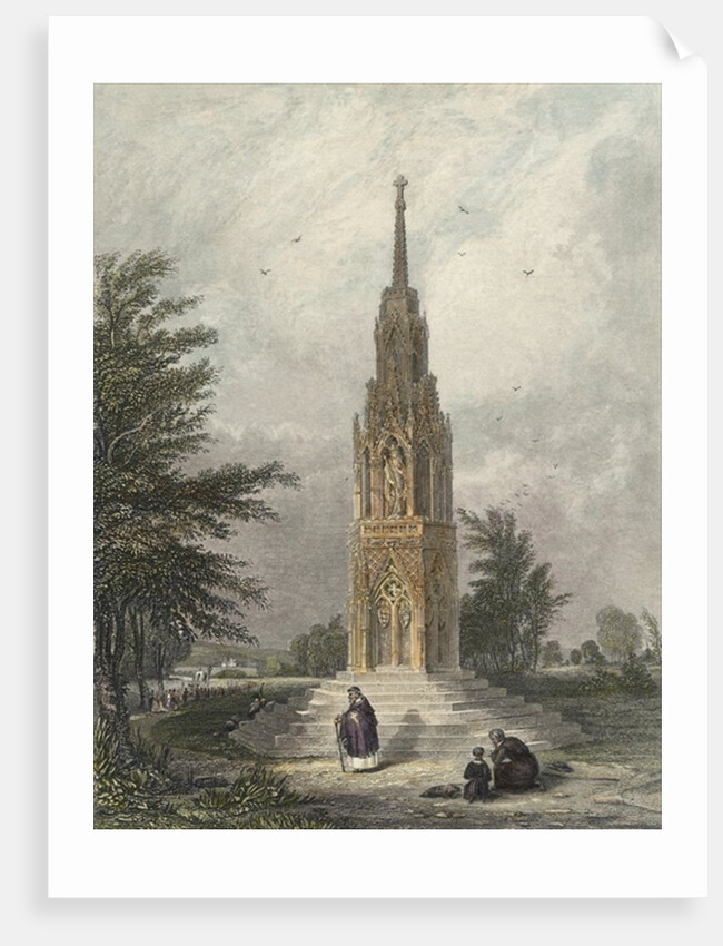 Waltham Cross, c.1820 by W.B (after) Clarke