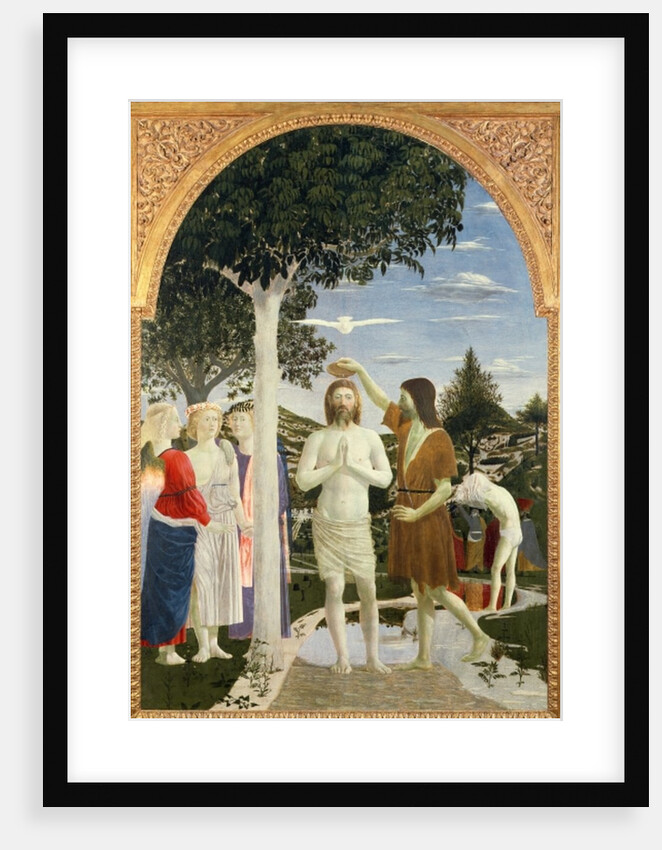 Baptism of Christ, 1450 by Piero della Francesca