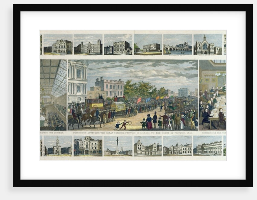 Scenes Associated with the Presentation of the Petition to Parliament by Thomas Duncombe in 1842 by English School