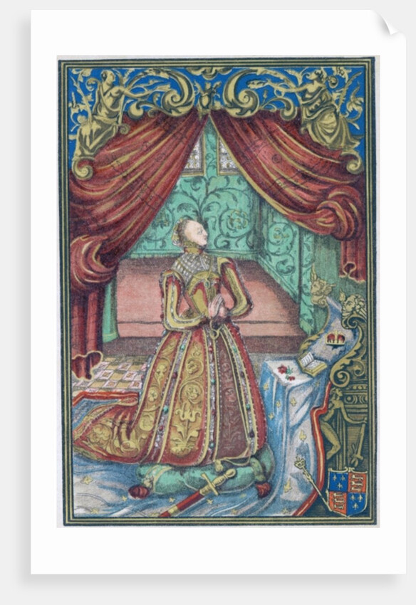 Queen Elizabeth I at Prayer by English School