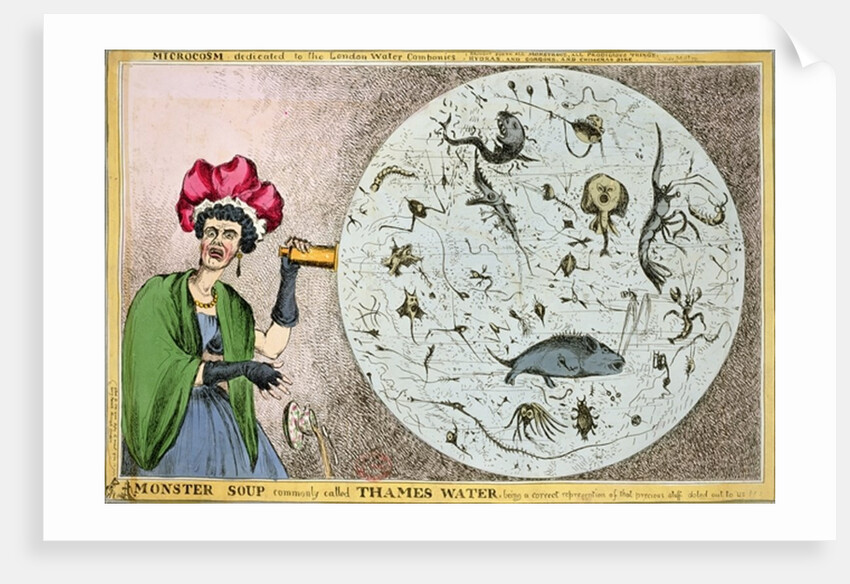 Microcosm dedicated to the London Water Companies by William Heath