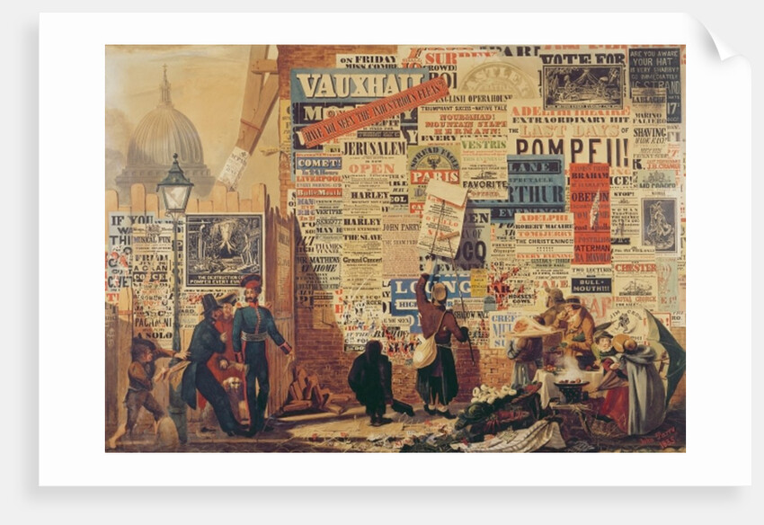 A London Street Scene, 1835 by John Orlando Parry