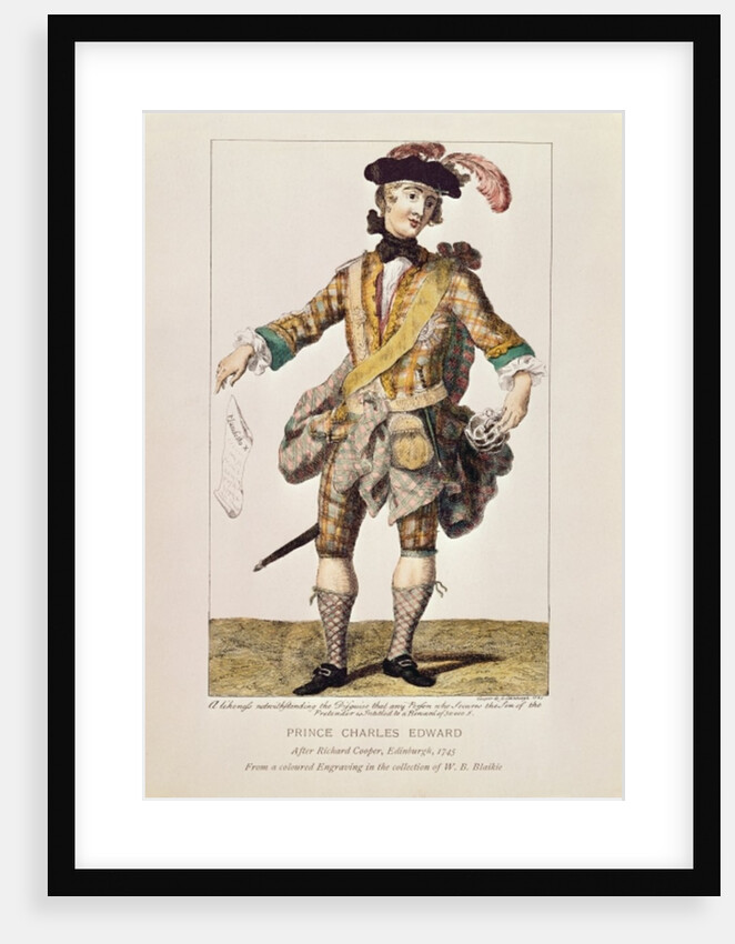 Satirical print in form of a 'Wanted Poster' for Prince Charles Edward Stuart, 1745 by Richard the Elder Cooper