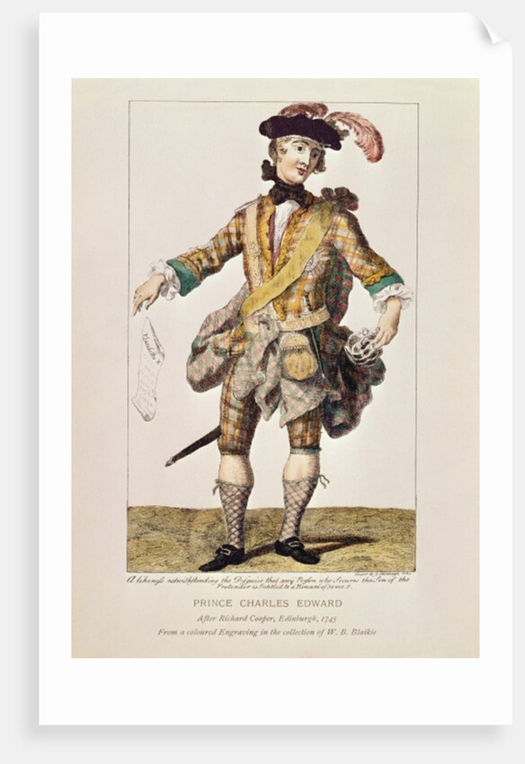 Satirical print in form of a 'Wanted Poster' for Prince Charles Edward Stuart, 1745 by Richard the Elder Cooper