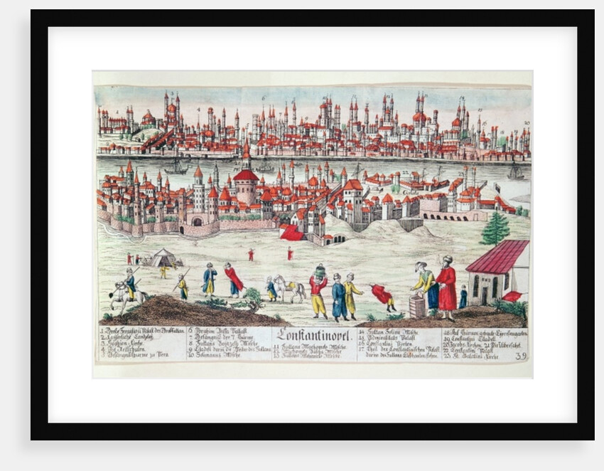 Panoramic view of Constantinople by German School
