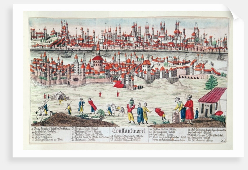 Panoramic view of Constantinople by German School