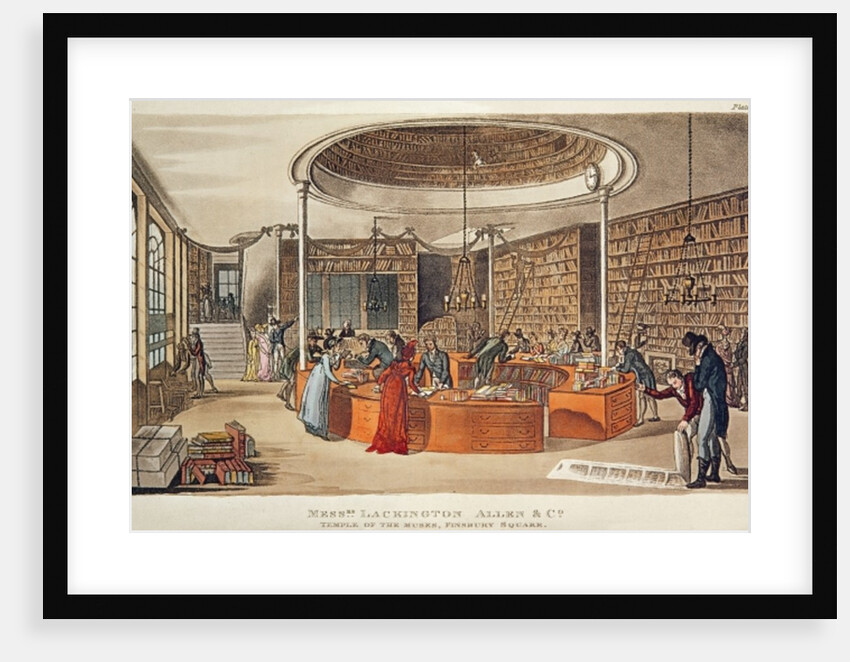 Messrs. Lackington, Allen & Co. Temple of the Muses, Finsbury Square, London, 1809 by English School