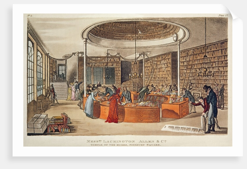 Messrs. Lackington, Allen & Co. Temple of the Muses, Finsbury Square, London, 1809 by English School