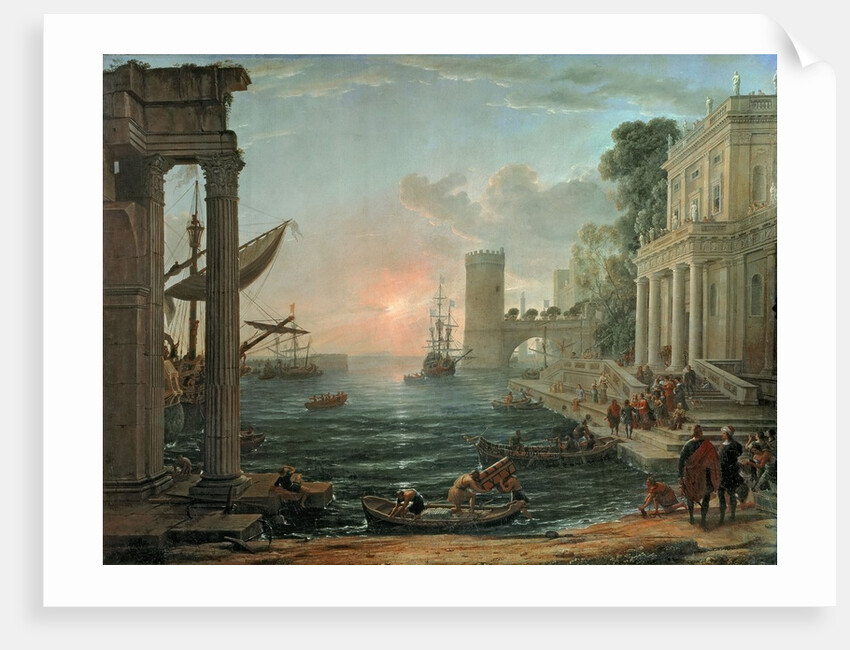Seaport with the Embarkation of the Queen of Sheba, 1648 by Claude Lorrain