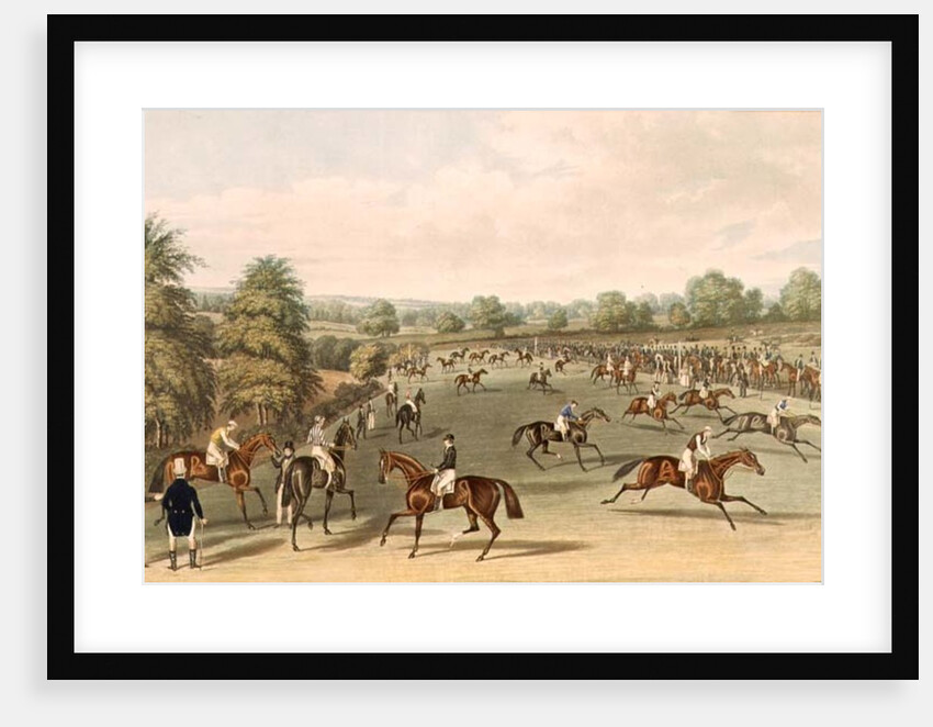 Epsom: preparing to start, 1830 by James Pollard