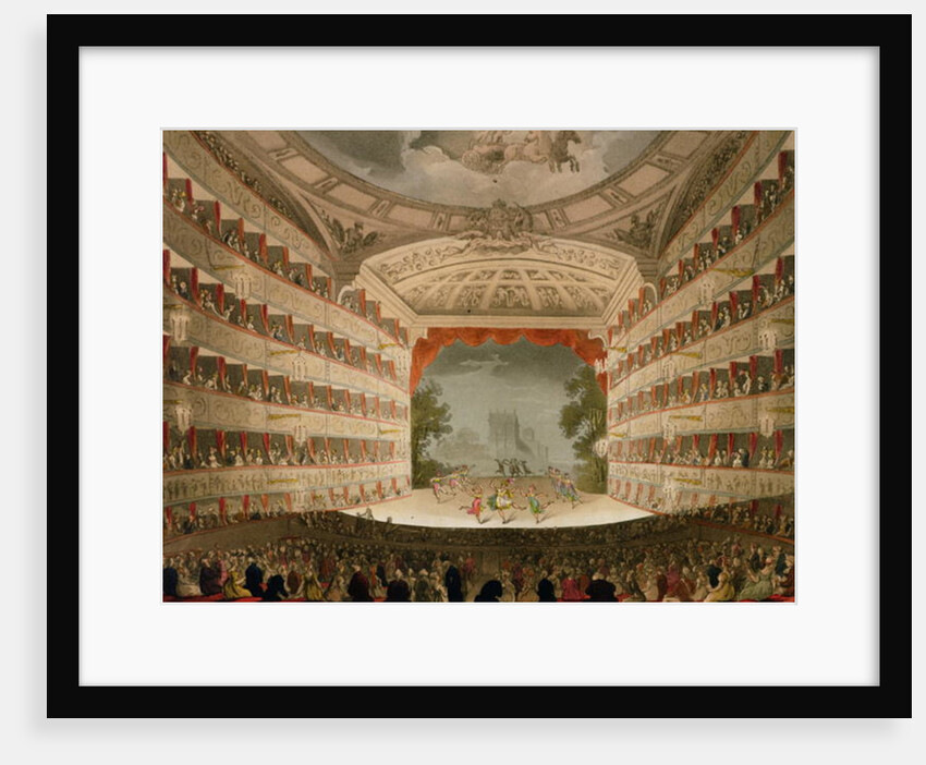 Kings Theatre Opera House by T. & Pugin A.C. Rowlandson