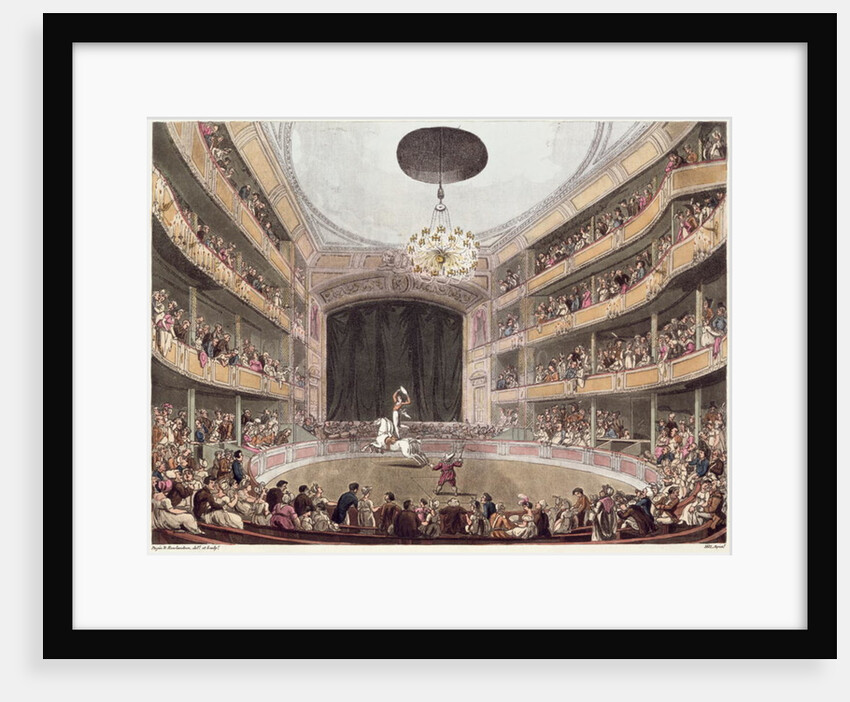 Astley's Amphitheatre from Ackermann's 'Microcosm of London' by T. & Pugin A.C. Rowlandson