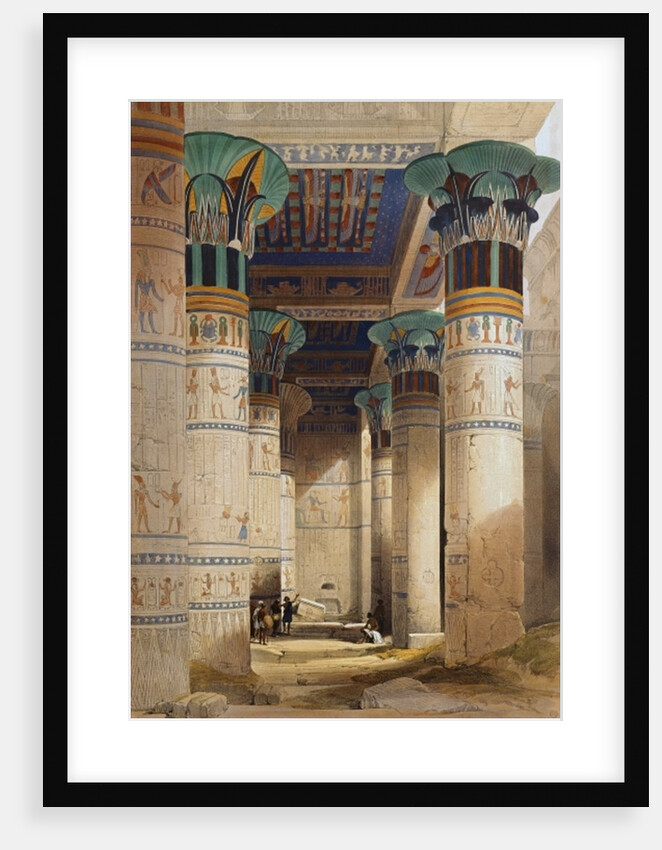 View under the Grand Portico, Philae by David Roberts