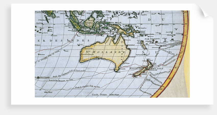 Map of New Holland, c.1650-1780 by French School