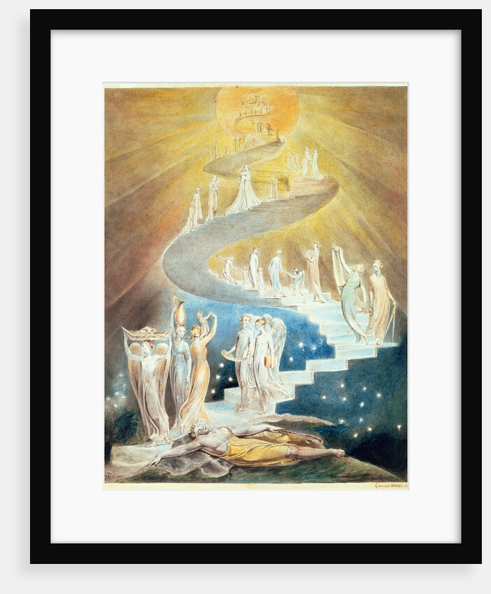 Jacob's Ladder, 1800-03 by William Blake
