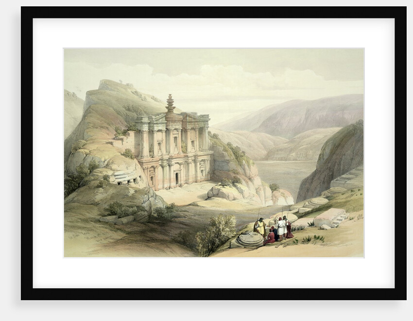 El Deir, Petra, March 8th 1839 by David Roberts