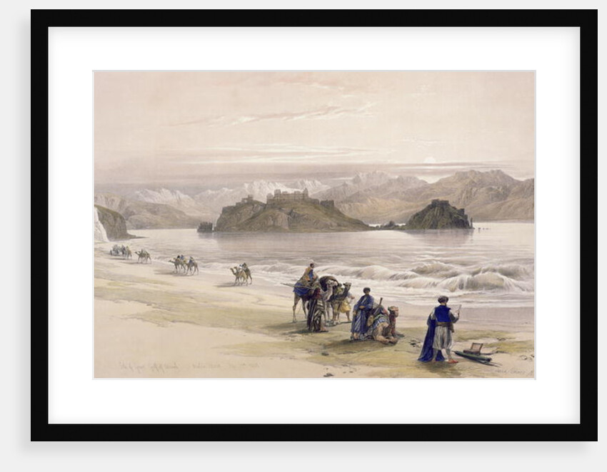 Isle of Graie, Gulf of Akabah, Arabia Petraea, February 27th 1839 by David Roberts