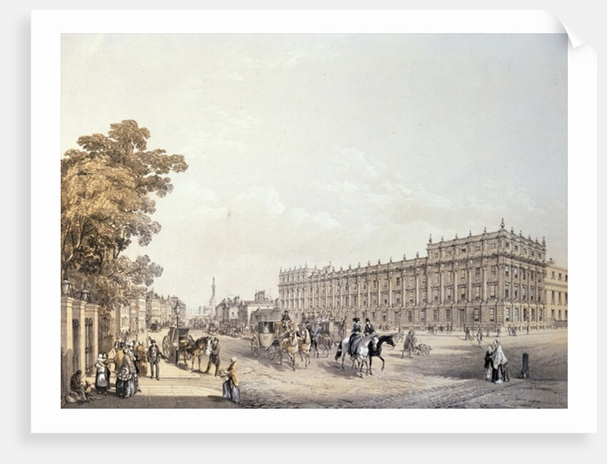 The Treasury, Whitehall, pub. by Lloyd Bros. & Co. 1852 by Edmund Walker