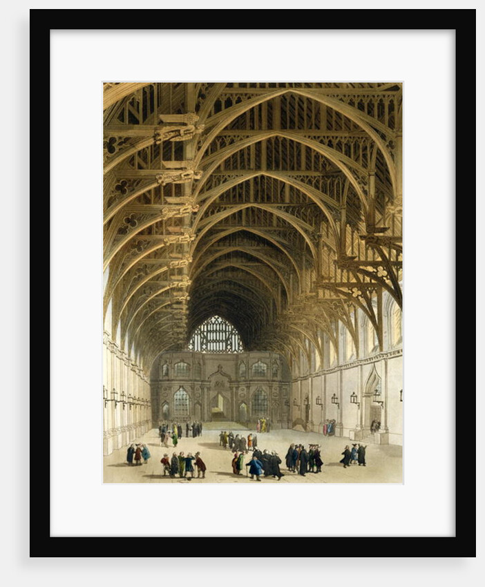 Westminster Hall by T. & Pugin A.C. Rowlandson