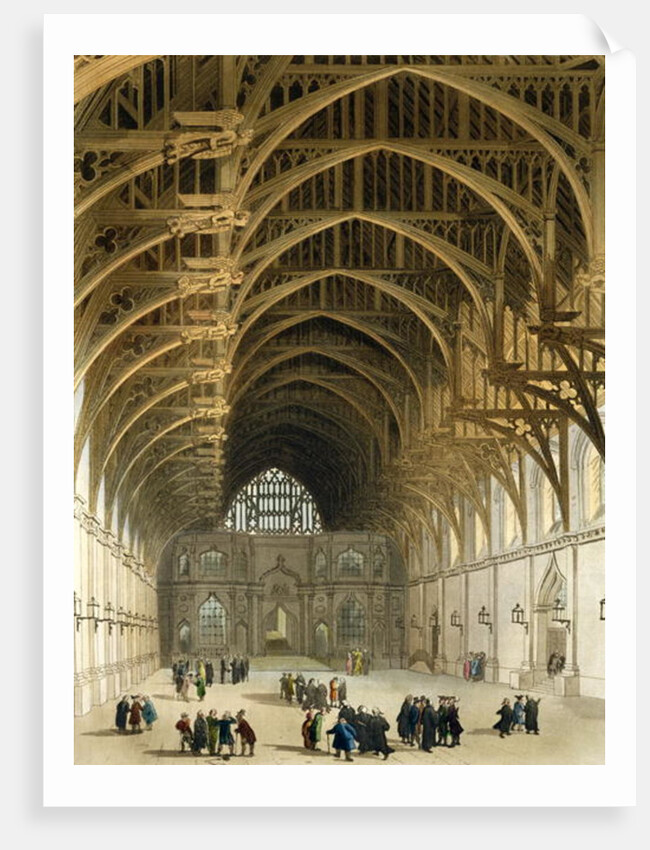 Westminster Hall by T. & Pugin A.C. Rowlandson