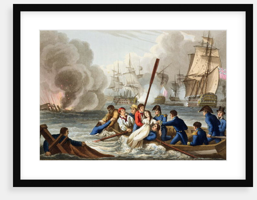 Anecdote at the Battle of Trafalgar by William (after) Heath