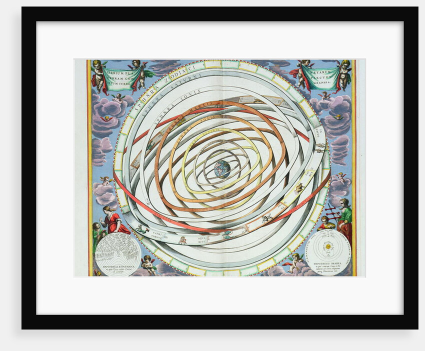 Planetary orbits, 1660-1 by Andreas Cellarius
