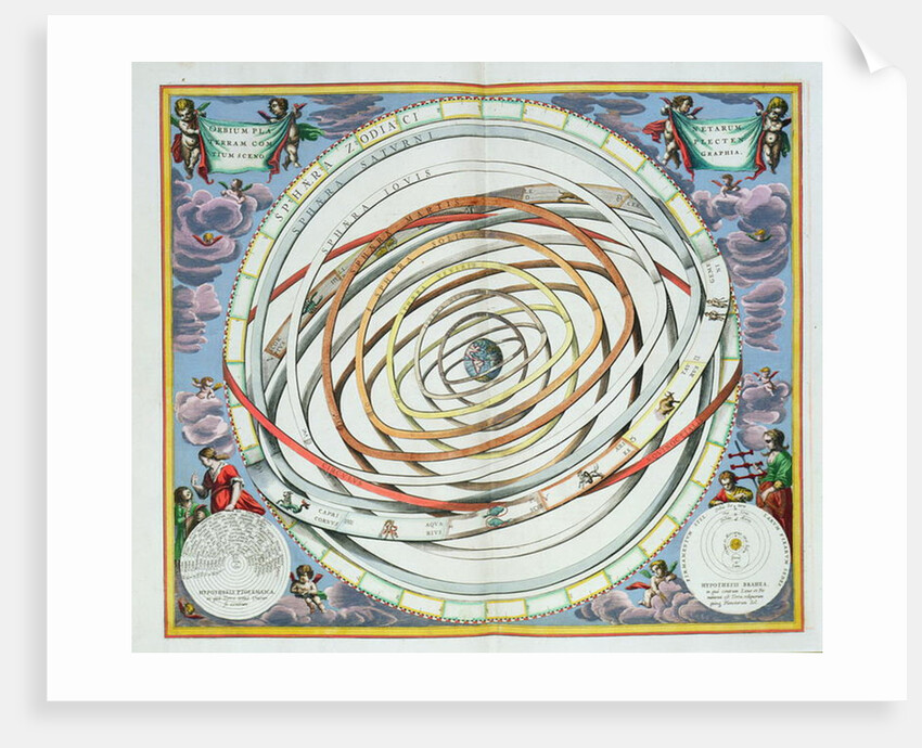 Planetary orbits, 1660-1 by Andreas Cellarius