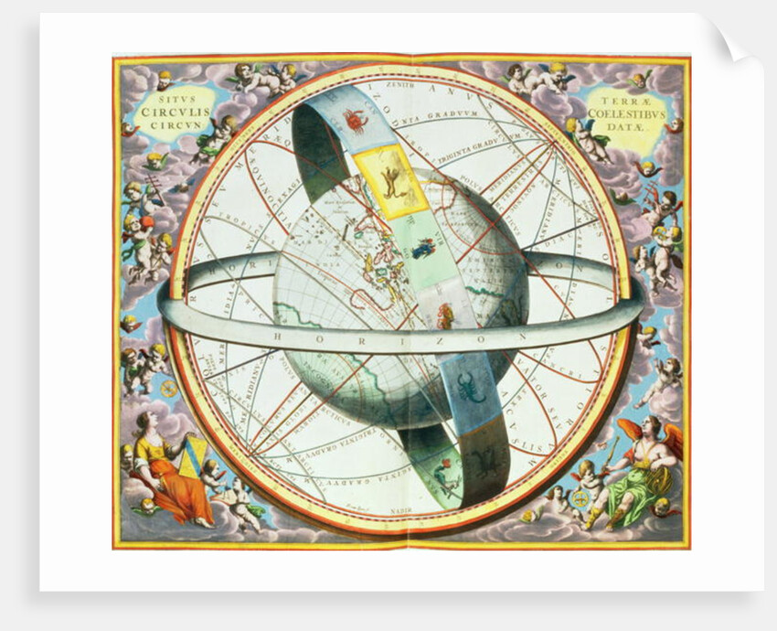 The Situation of the Earth in the Heavens by Andreas Cellarius