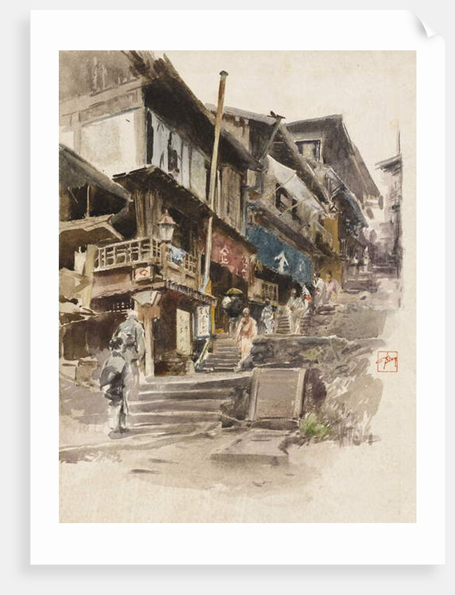 A Street in Ikao, Japan II, 1890 by Robert Frederick Blum
