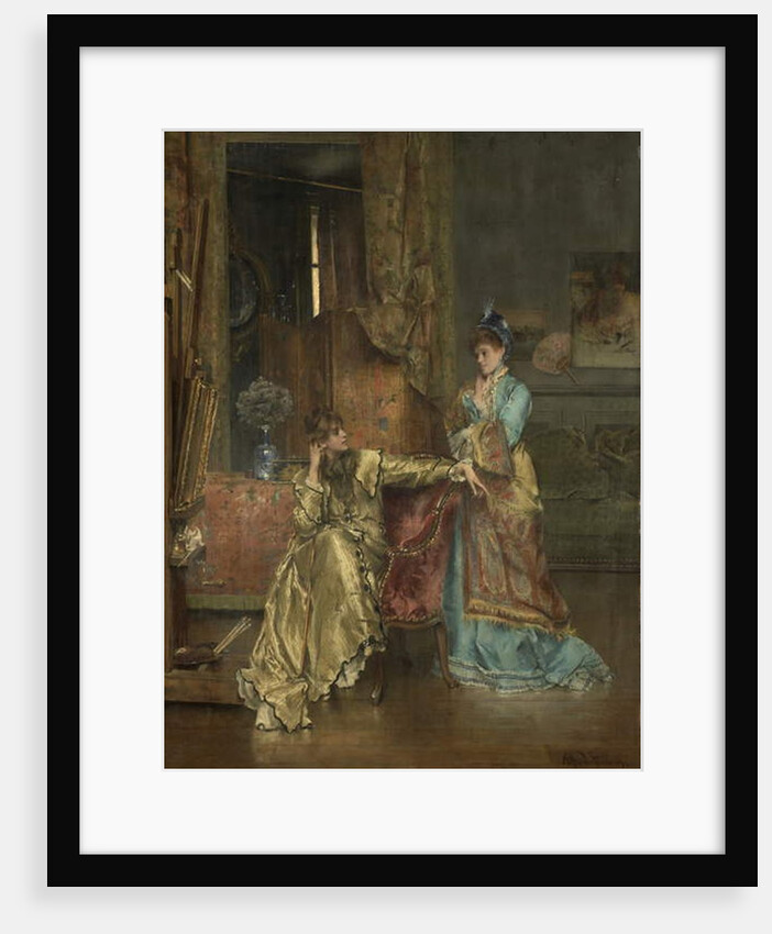 The Visit, c.1870 by Alfred Emile Stevens