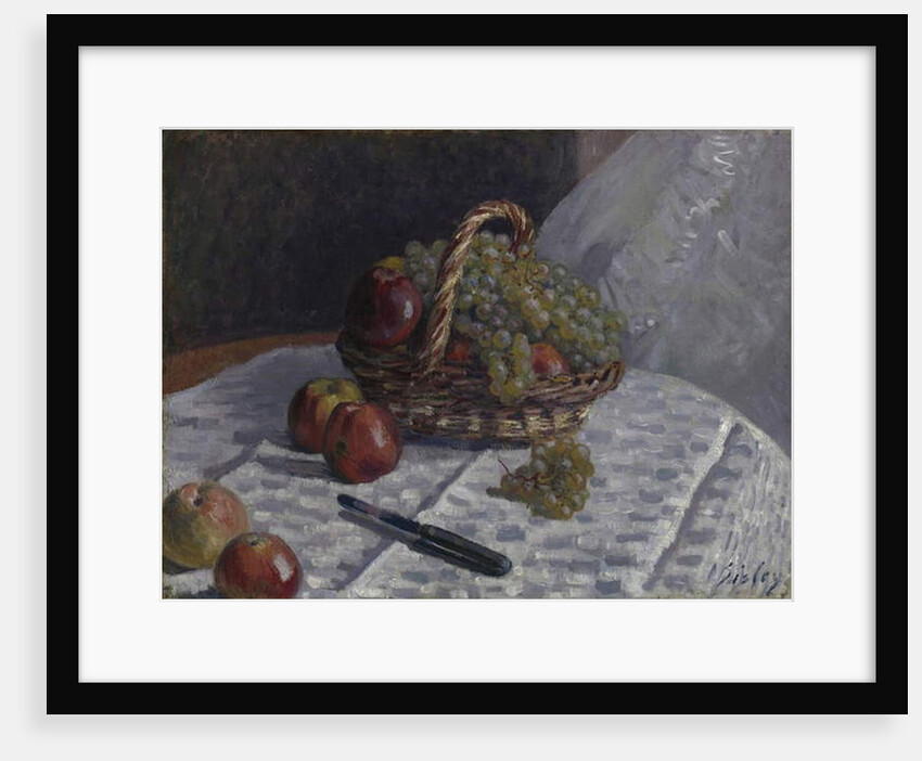 Apples and Grapes in a Basket, c.1880-81 by Alfred Sisley