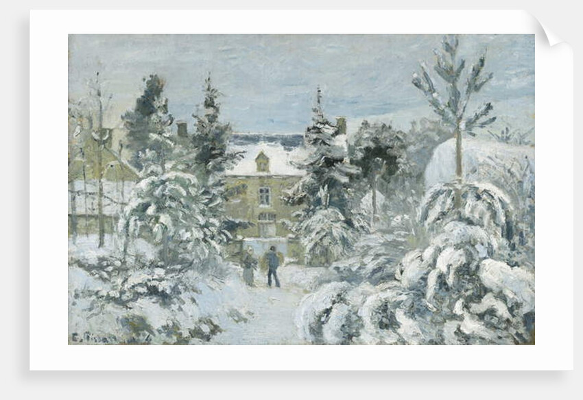 Piette's House at Montfoucault, 1874 by Camille Pissarro