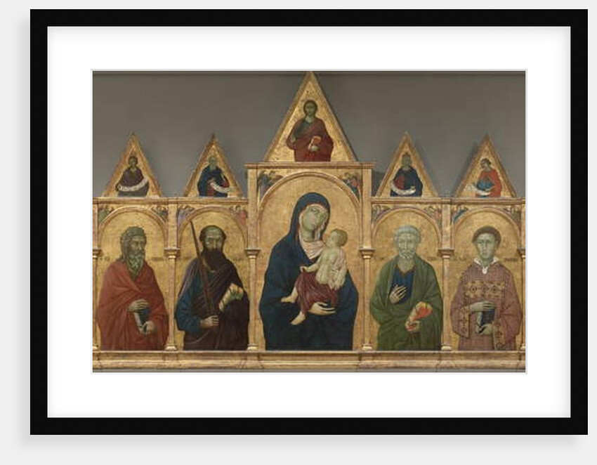 Virgin and Child with Saints Francis, Andrew, Paul, Peter, Stephen and Louis of Toulouse, c.1317-21 by Ugolino di Nerio