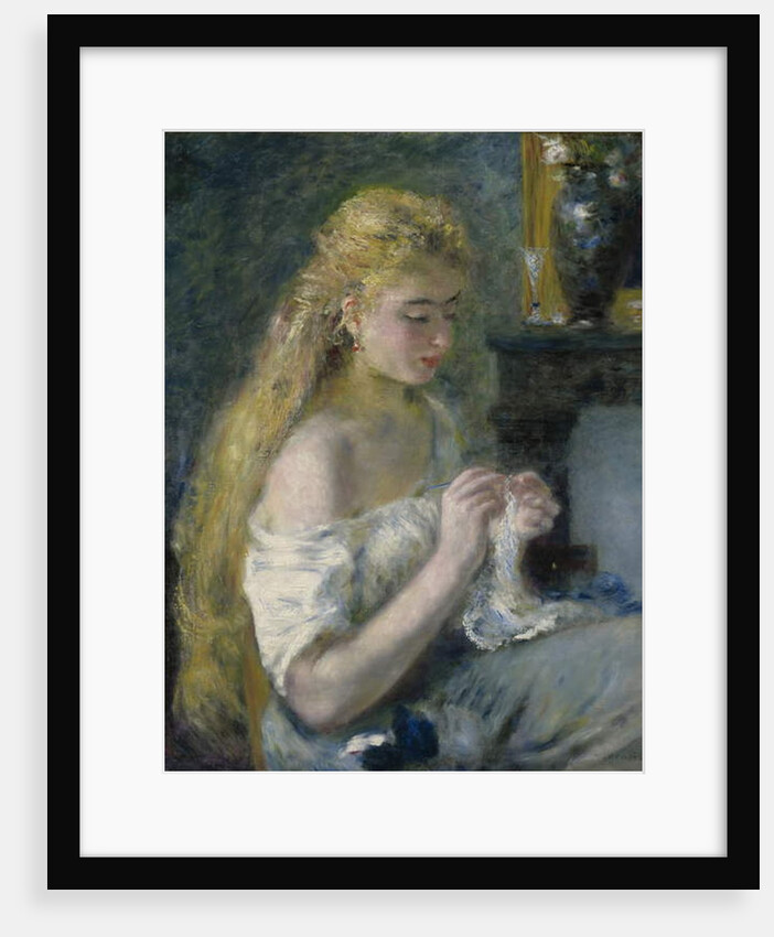 Woman Crocheting, c.1875 by Pierre Auguste Renoir