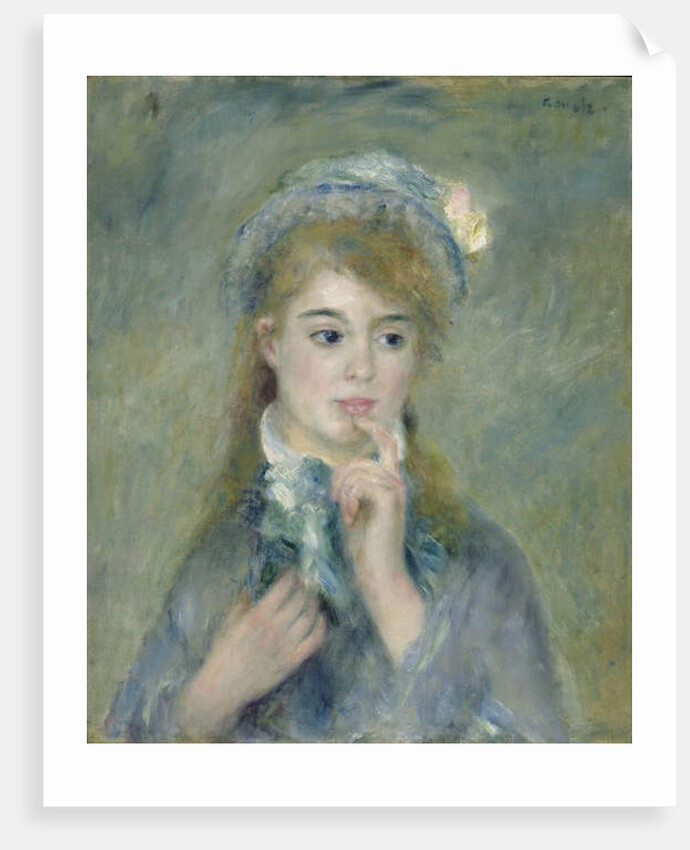 Portrait of a Young Woman, c.1874 by Pierre Auguste Renoir